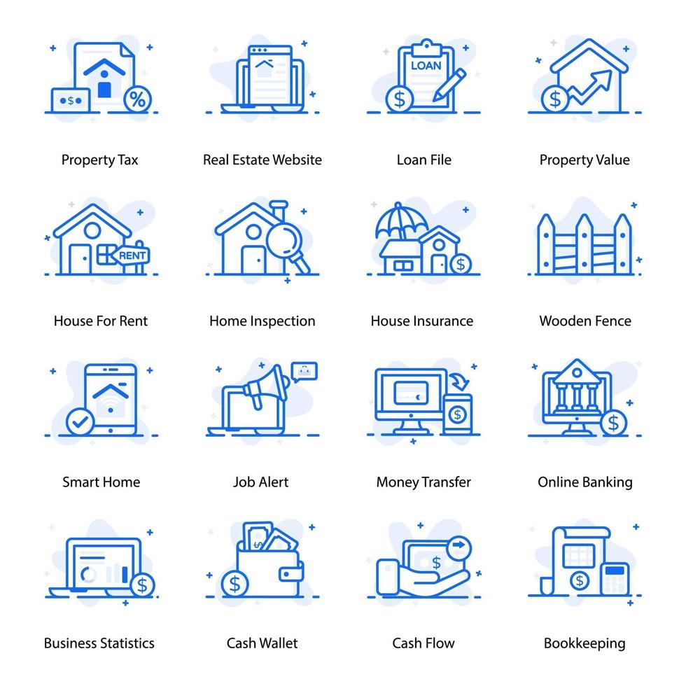 Conceptual Finance and Business vector