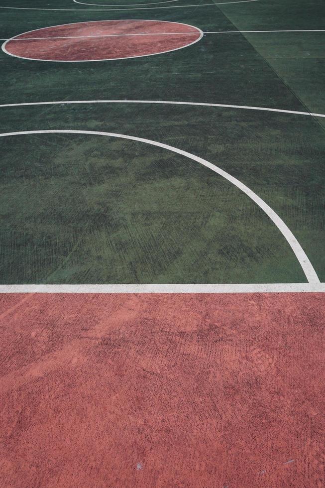 cancha de baloncesto de la calle en la calle foto