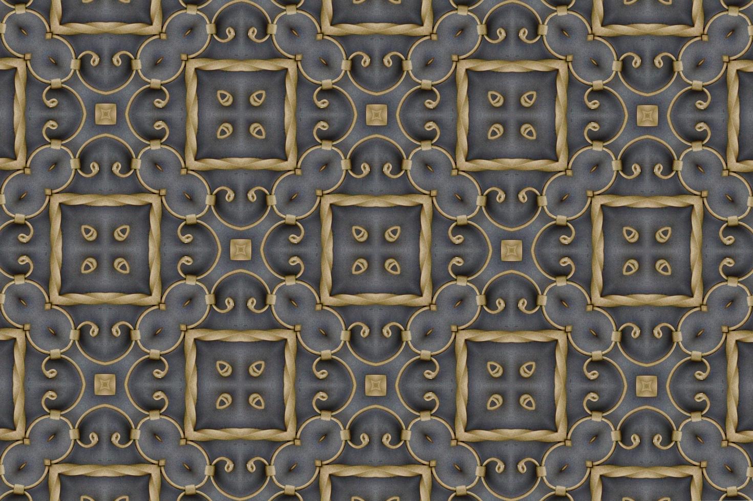 Golden abstract textured background, symmetric shapes and lines photo