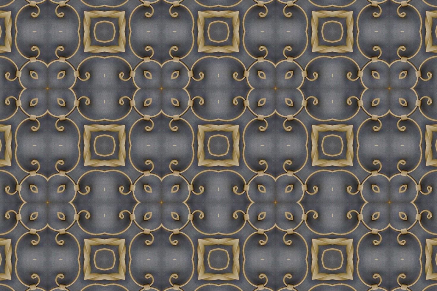 Golden abstract textured background, symmetric shapes and lines photo