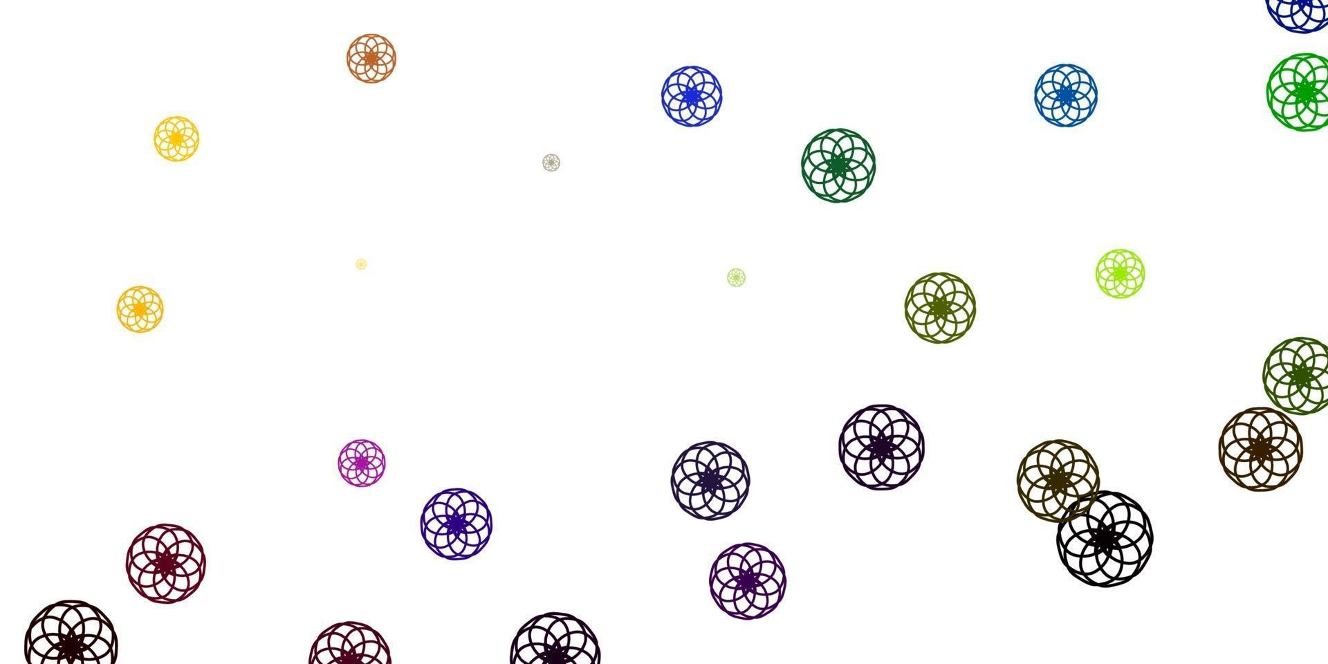 Light Multicolor vector layout with circle shapes.