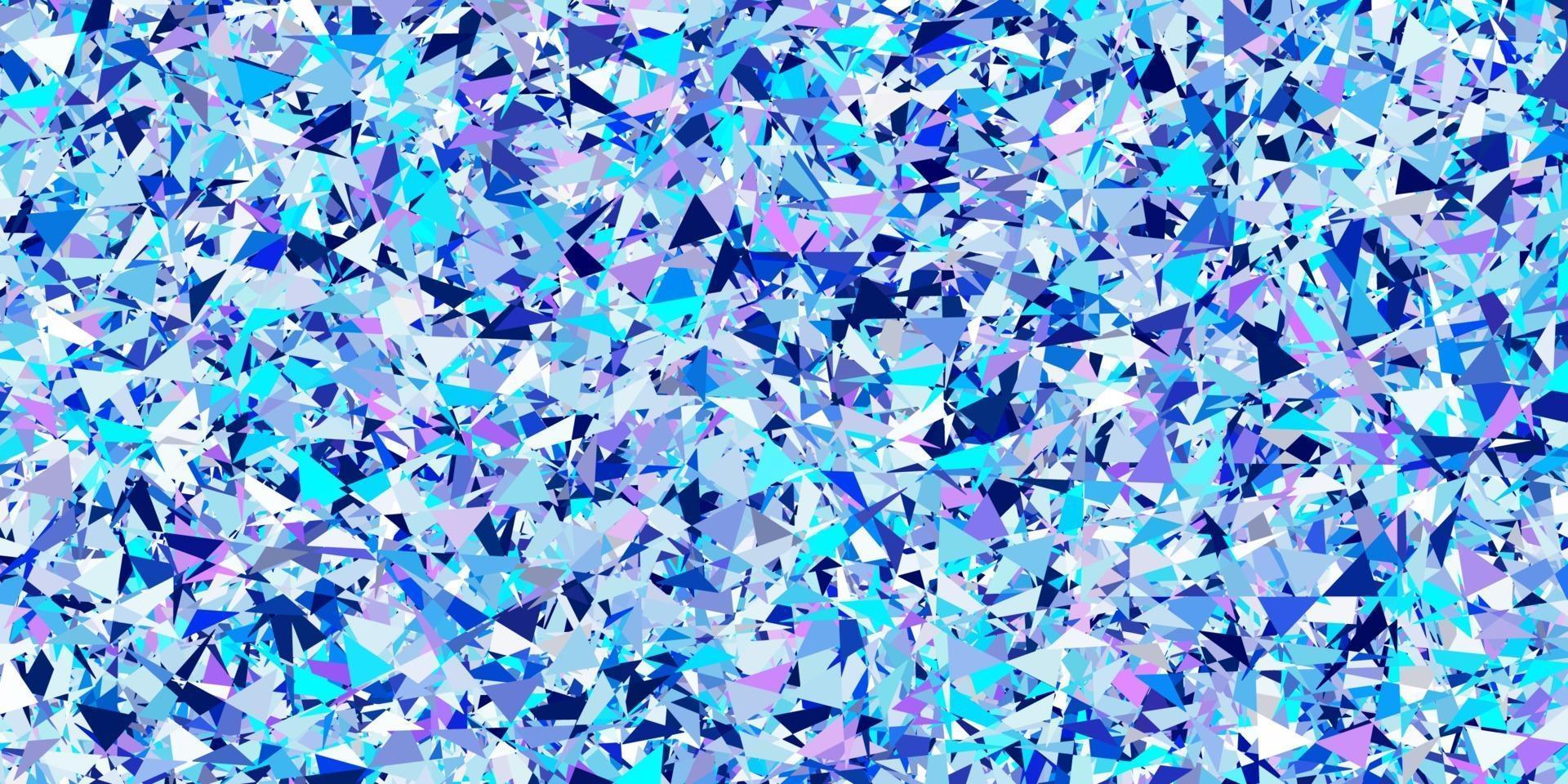 Light pink, blue vector template with triangle shapes.