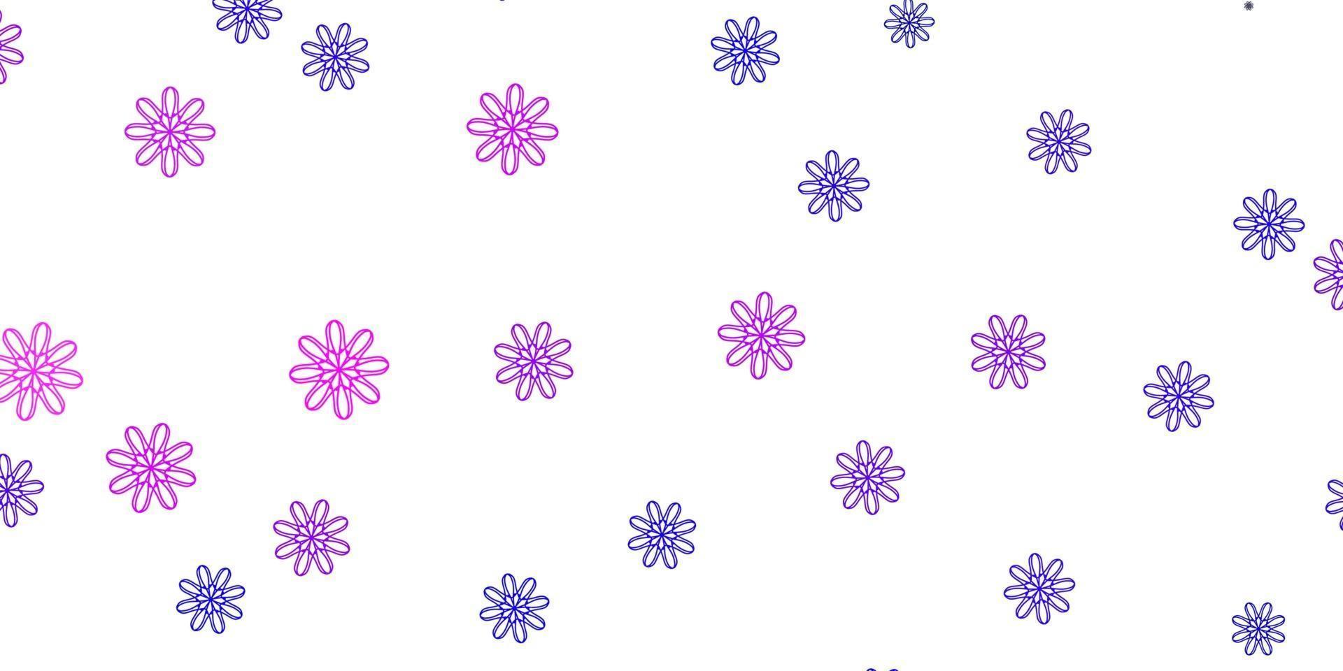 Light Purple, Pink vector natural layout with flowers.