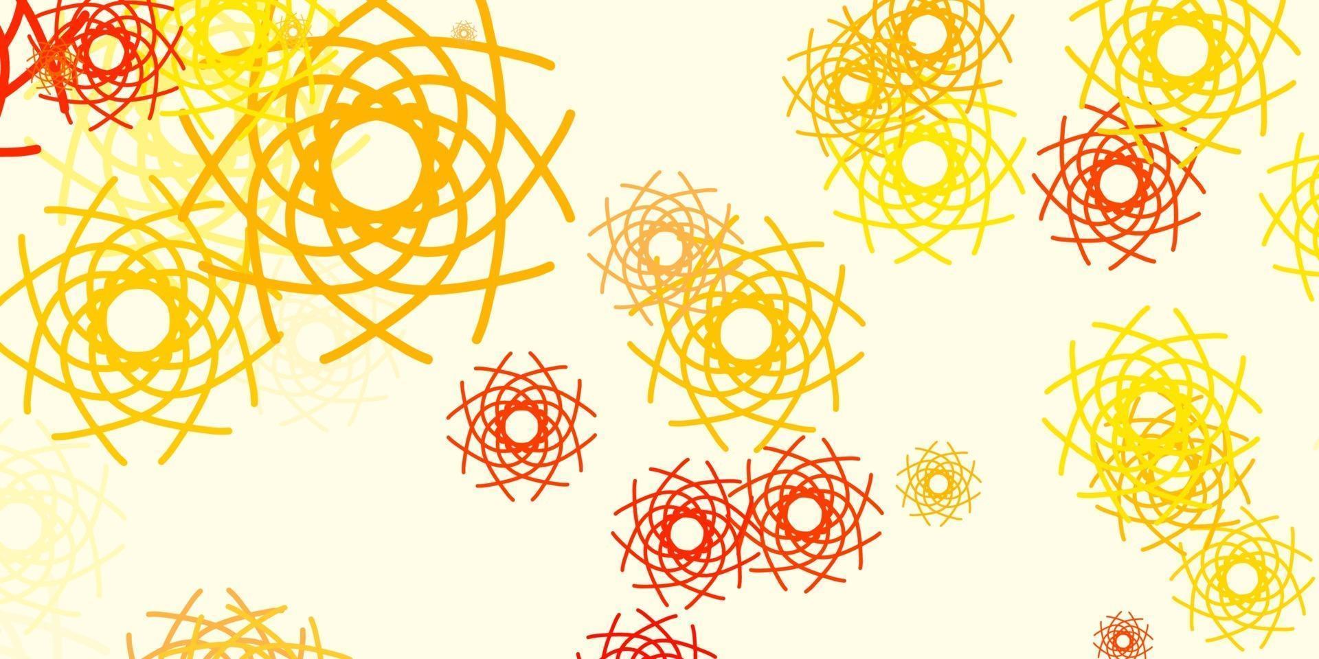 Light Orange vector backdrop with chaotic shapes.