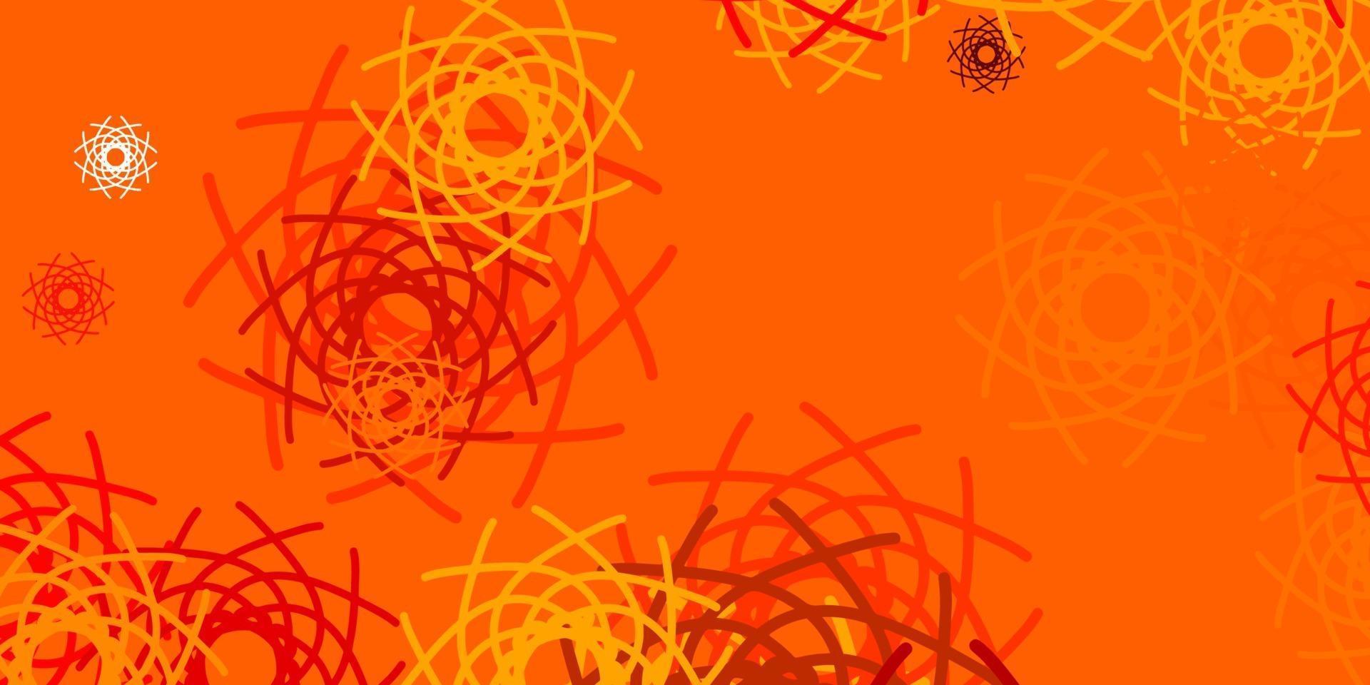 Light Orange vector background with random forms.