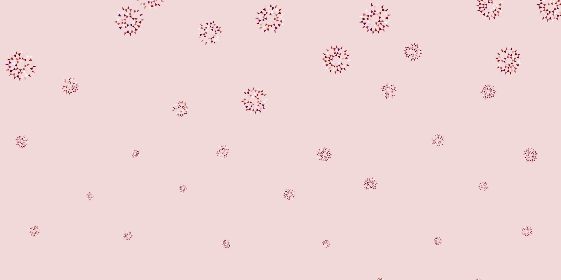 Light pink vector natural layout with flowers.