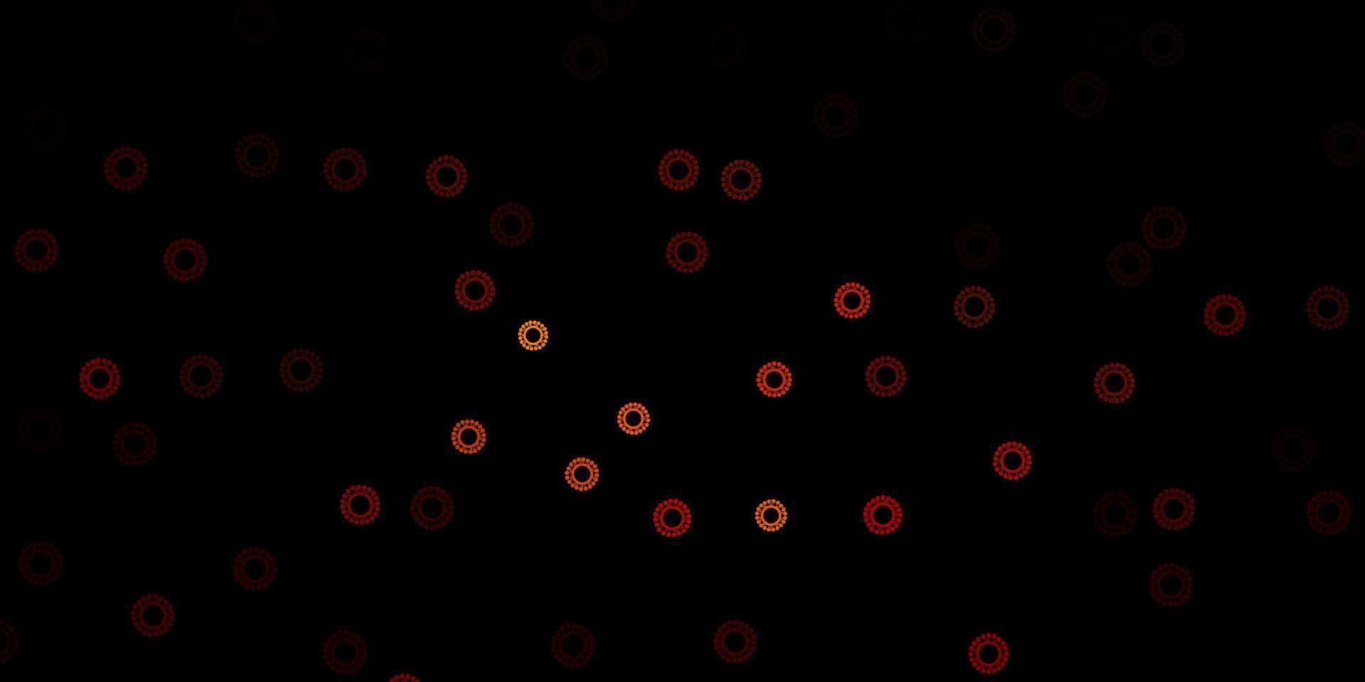 Dark pink vector backdrop with virus symbols.