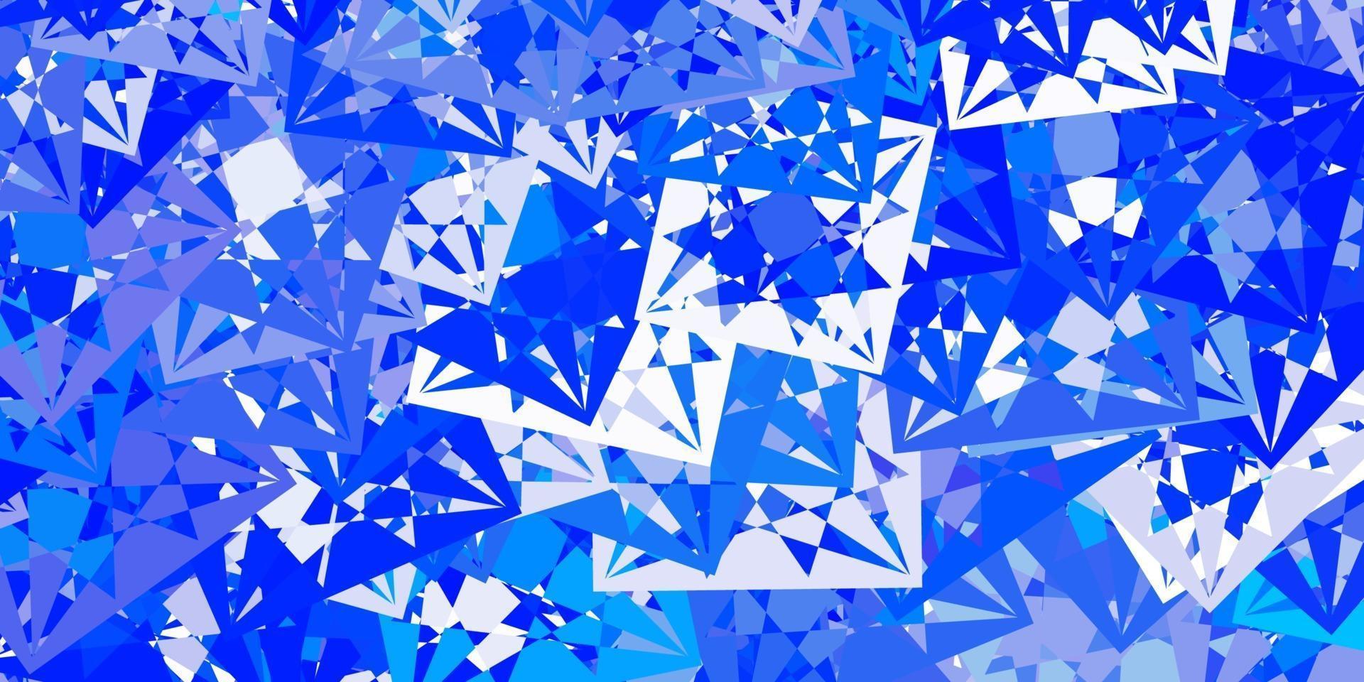 patrón de vector azul claro con formas poligonales.