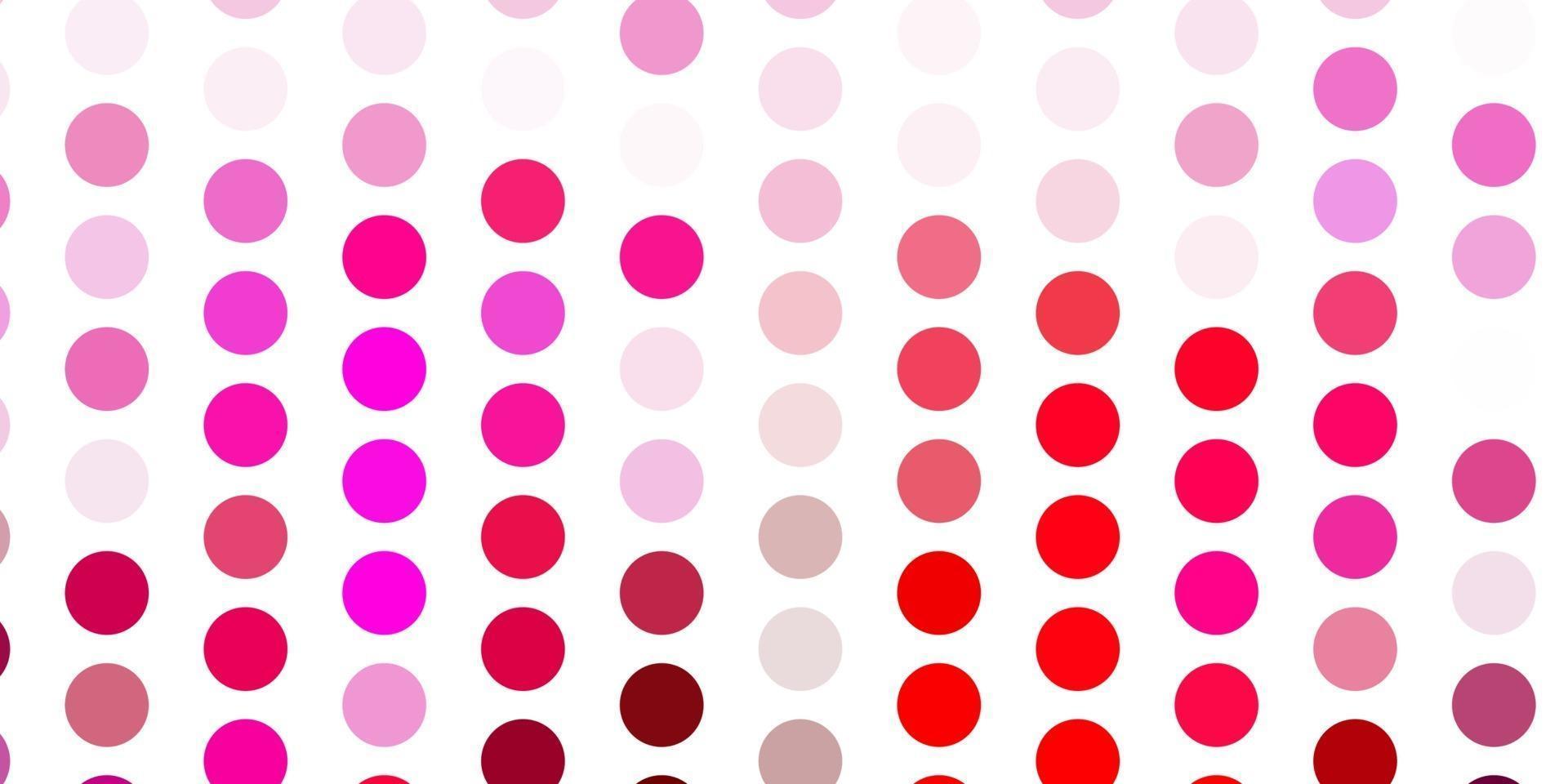 Light pink vector pattern with spheres.