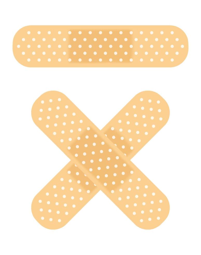 Adhesive bandage plaster vector