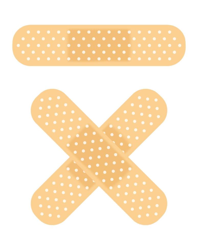 Adhesive bandage plaster vector