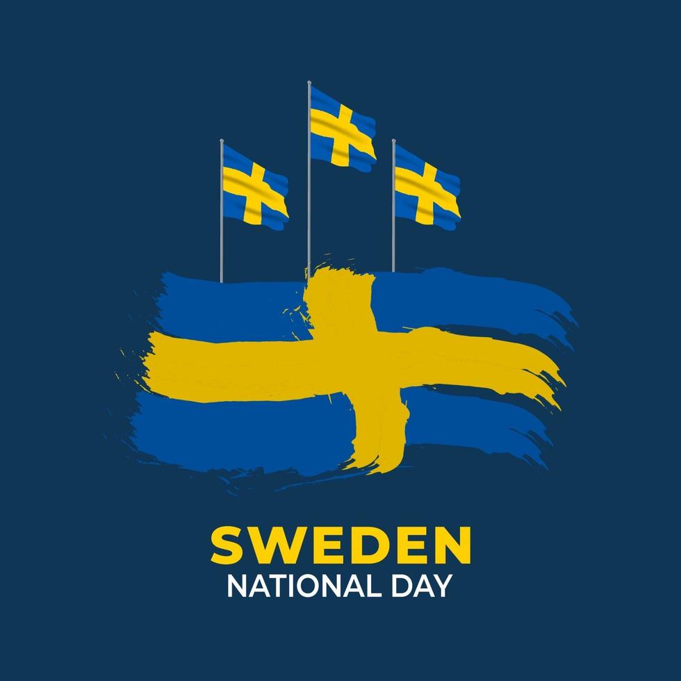 Sweden National Day. Celebrated annually on June 6 in Sweden. Happy