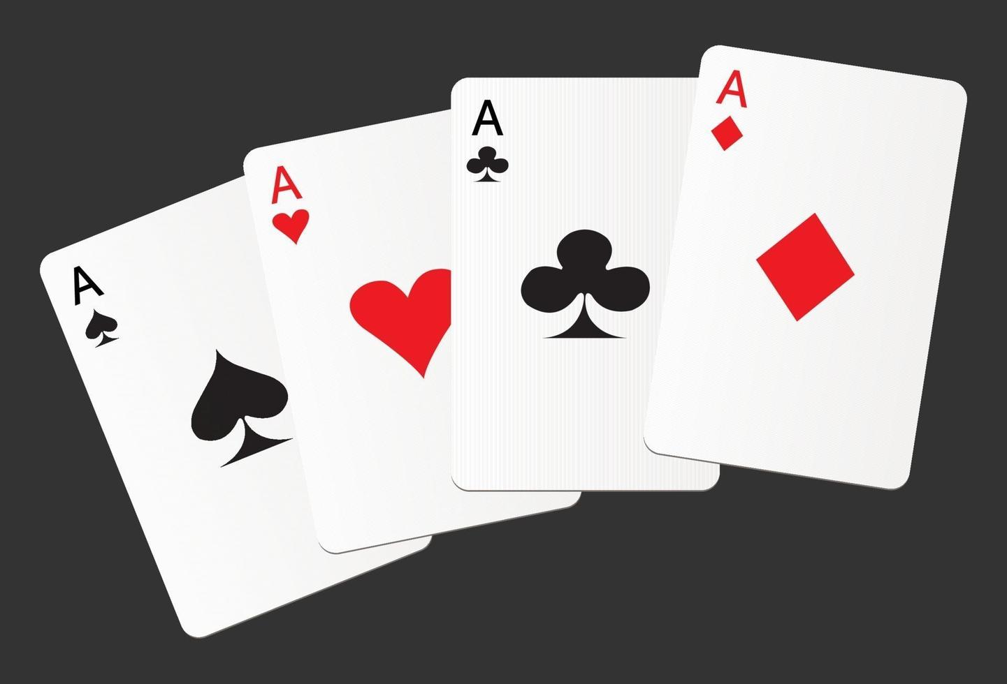 playing card aces vector