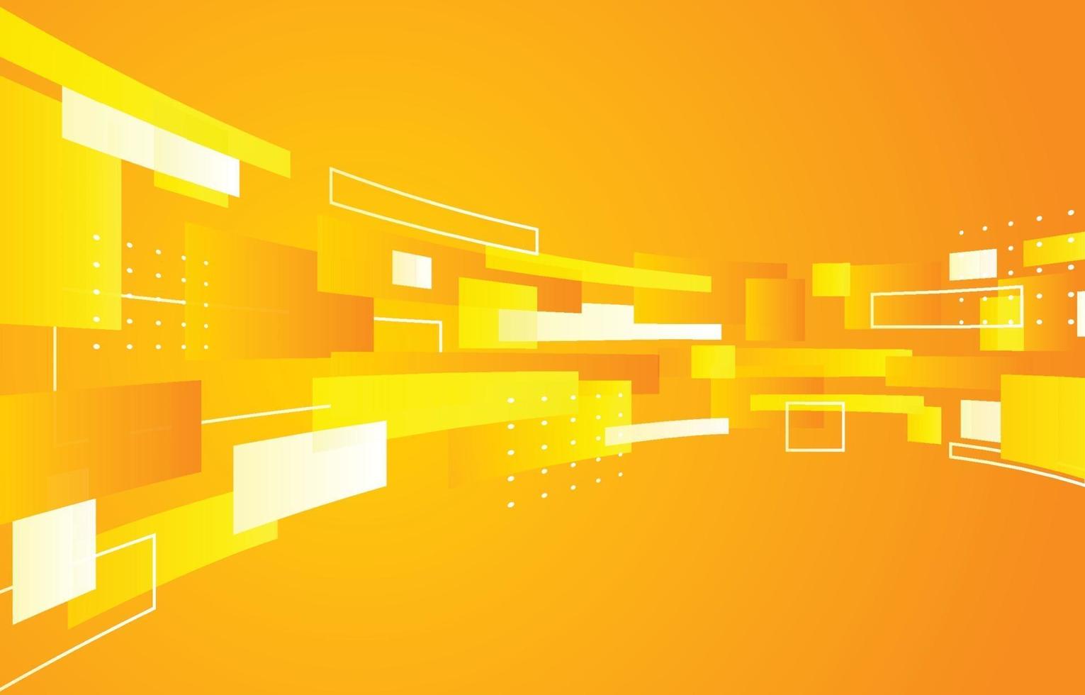 Flowing Yellow Rectangle Background vector