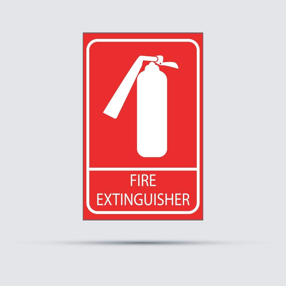 extintor de incendios, icono, vector, ilustración vector