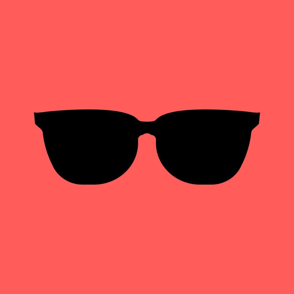 Sunglasses black Icon on red background.vector illustration 2282955 ...