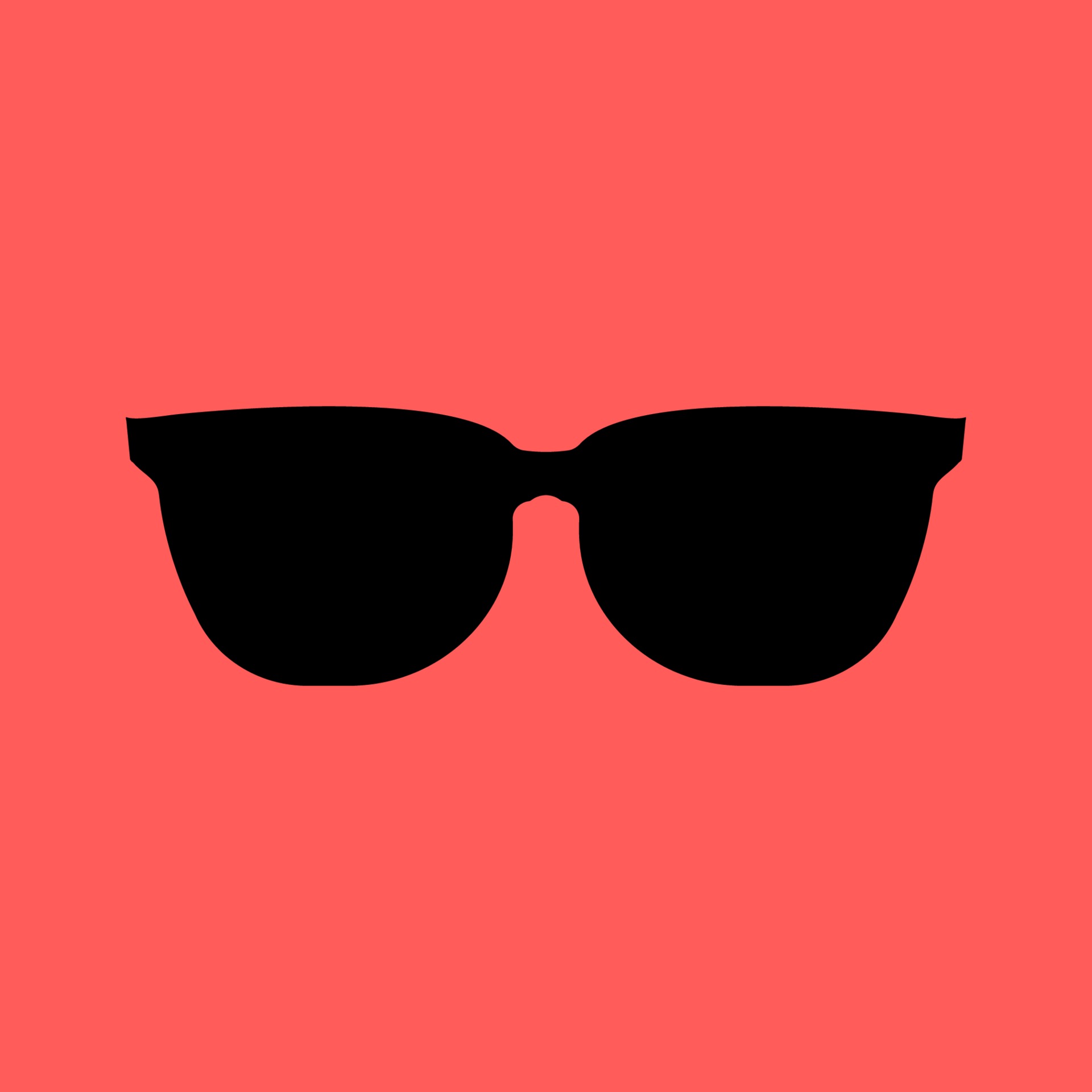 Sunglasses black Icon on red background.vector illustration 2282955 ...