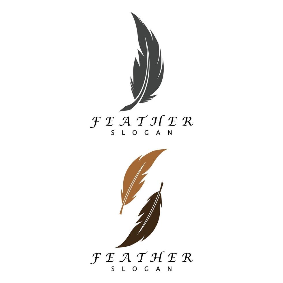 Feathers Logo Template vector symbol nature