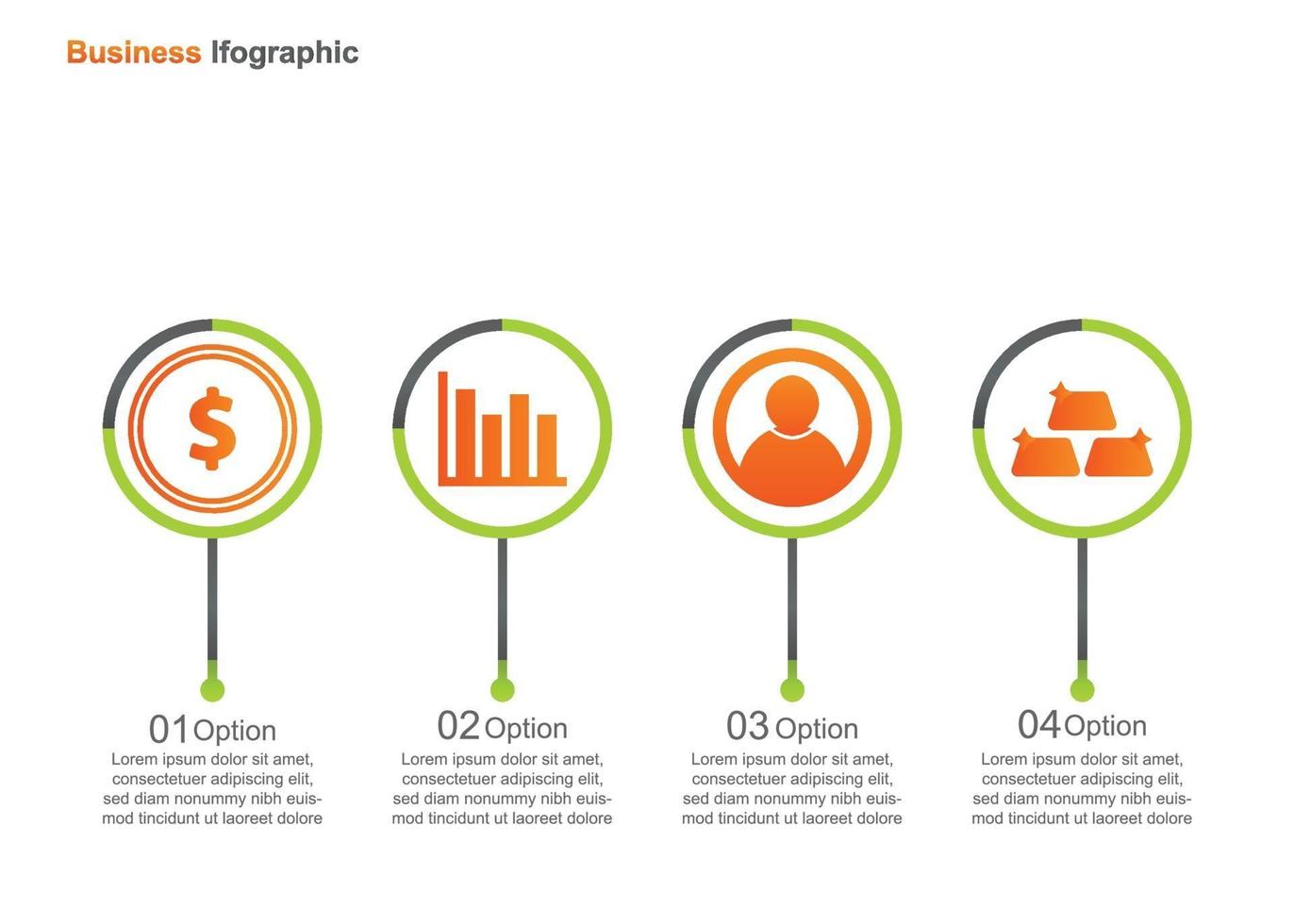 plantilla de diseño de infografía empresarial. infografía vectorial. perfecto para marketing, promoción, elemento de diseño de presentación vector