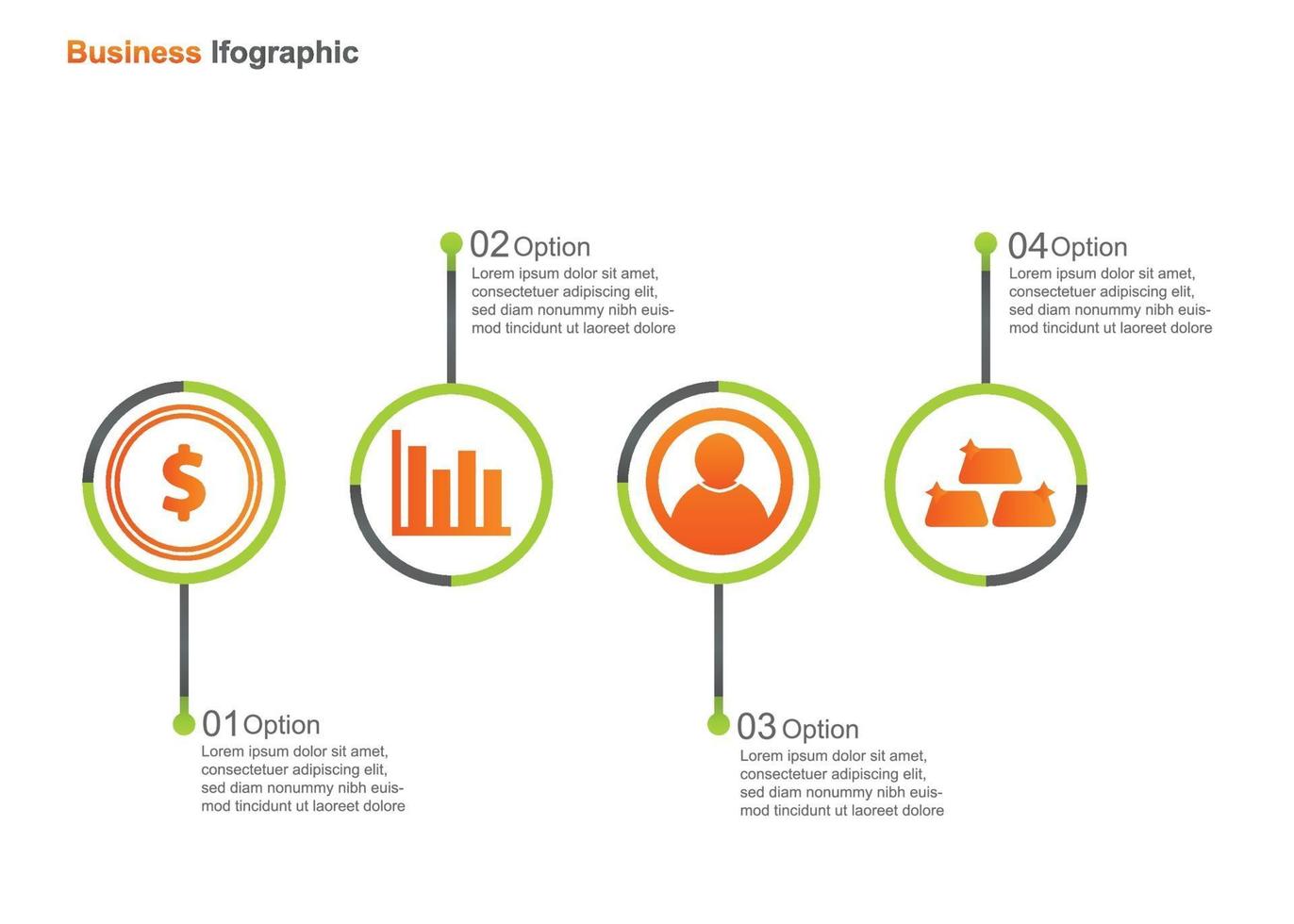 plantilla de diseño de infografía empresarial. infografía vectorial. perfecto para marketing, promoción, elemento de diseño de presentación vector