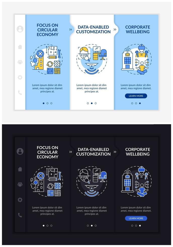 plantilla de vector de incorporación de diseño de sitio de trabajo futuro