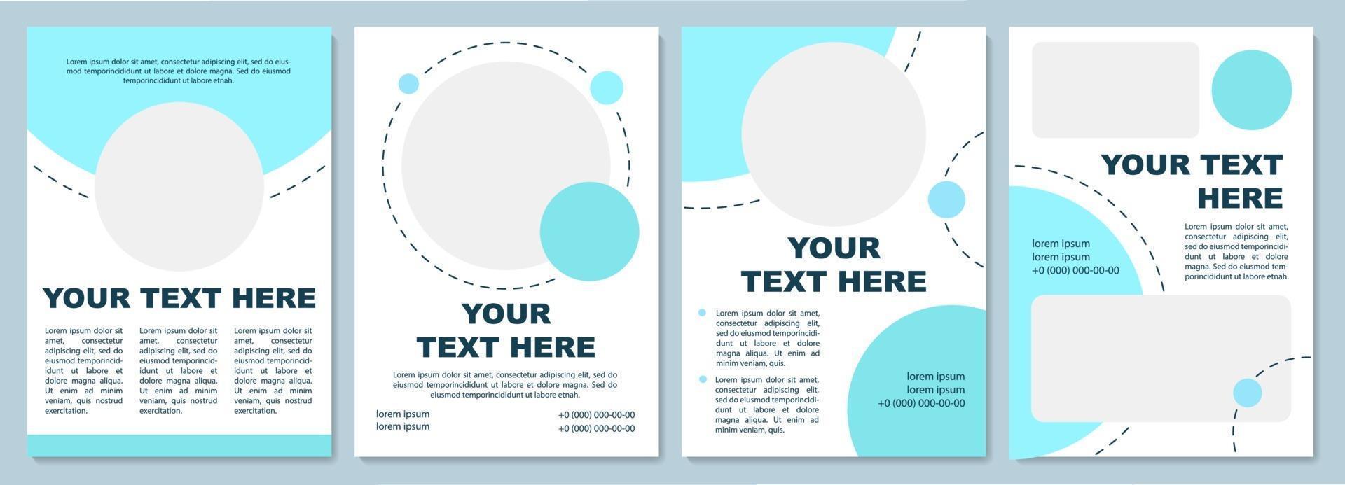 Product presentation brochure template vector