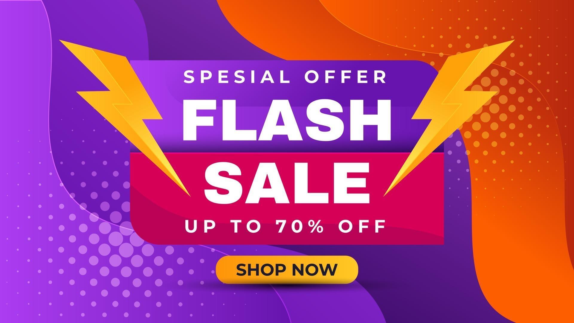 Flash sale special  offer banner Liquid fluid background 