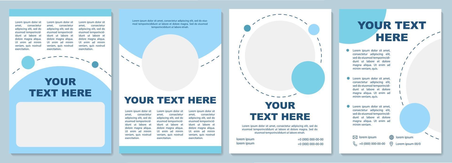 Special corporate brochure template vector