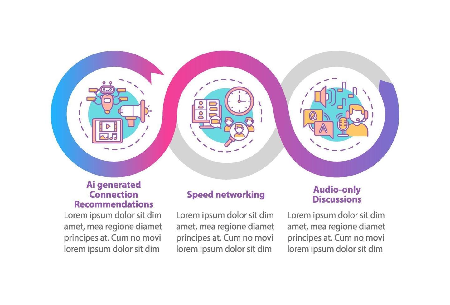 VE for networking vector infographic template