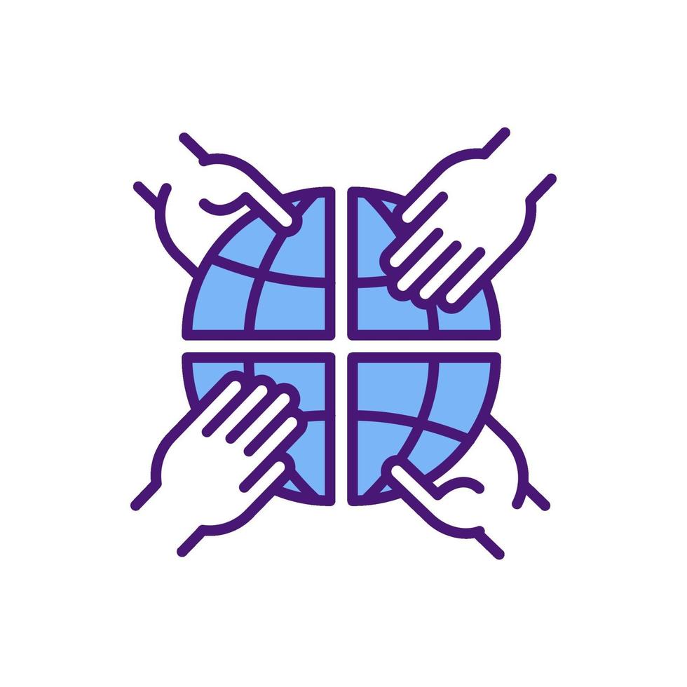 Anti-competitive behaviour RGB color icon vector
