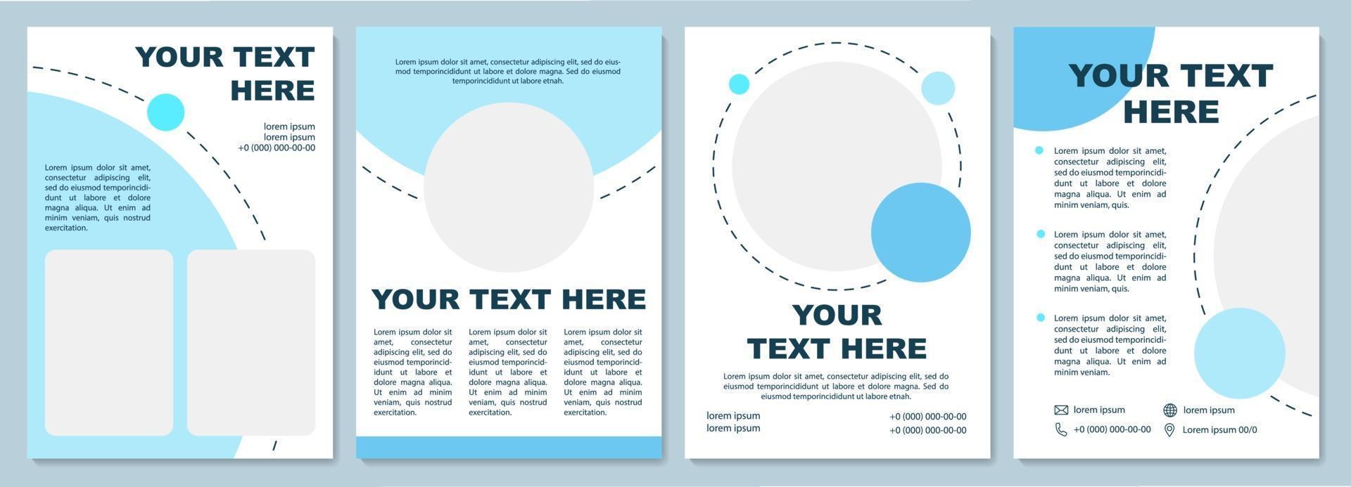 Creative business brochure template vector
