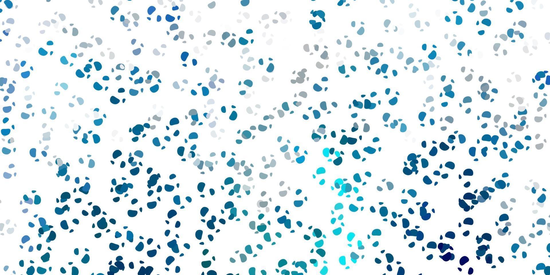 Light blue, green vector background with random forms.
