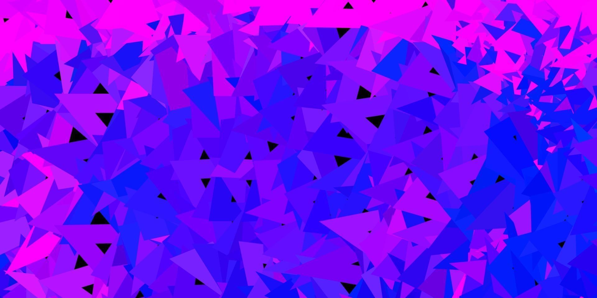 Light pink, blue vector polygonal pattern.