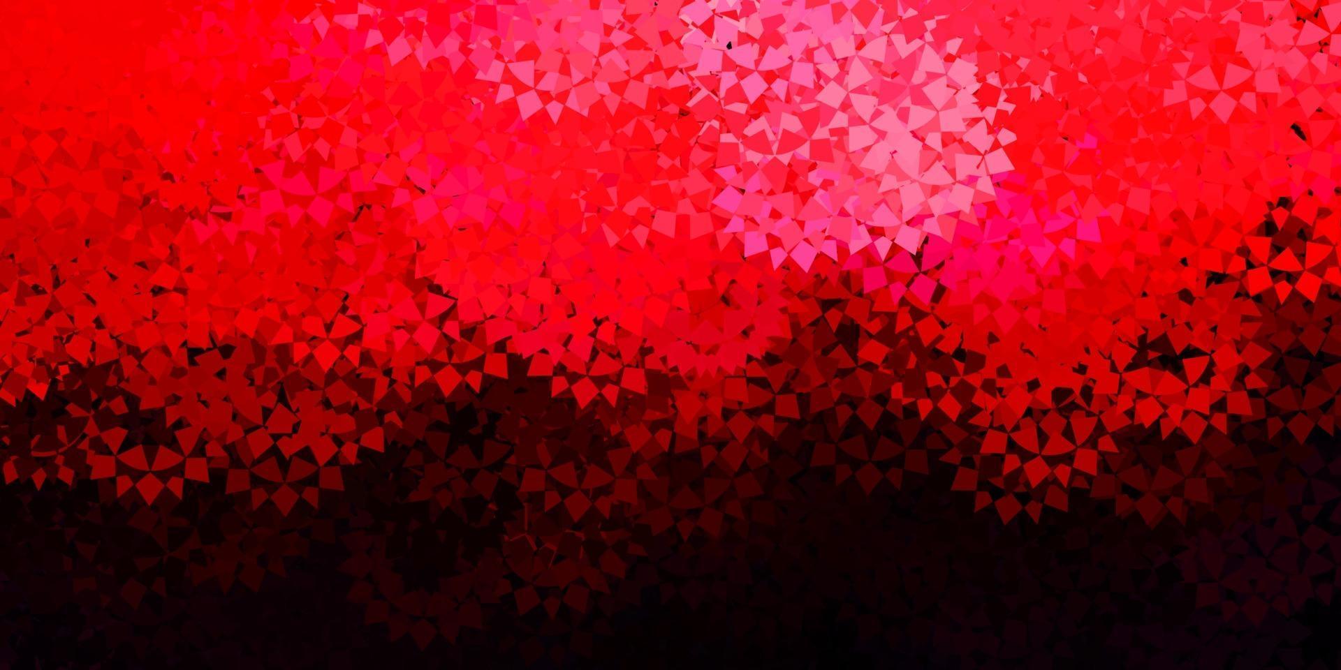 Fondo de vector de color rosa oscuro, rojo con formas poligonales.