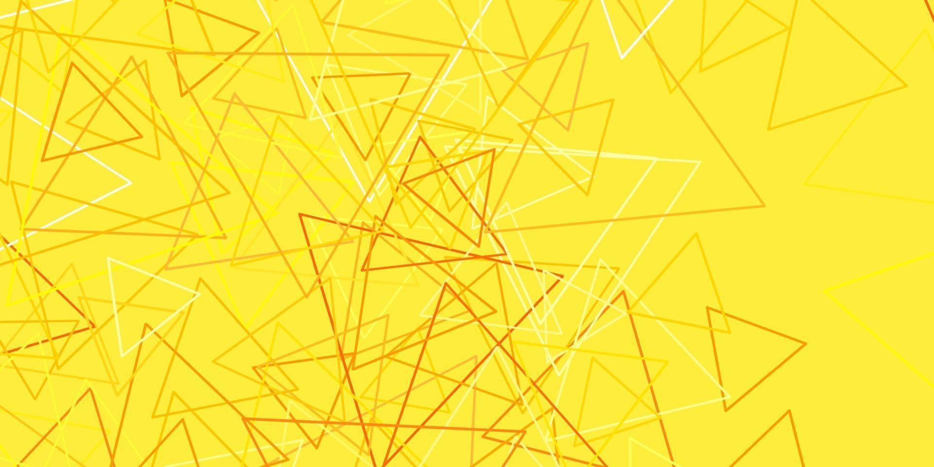 Fondo de vector rosa claro, amarillo con triángulos.