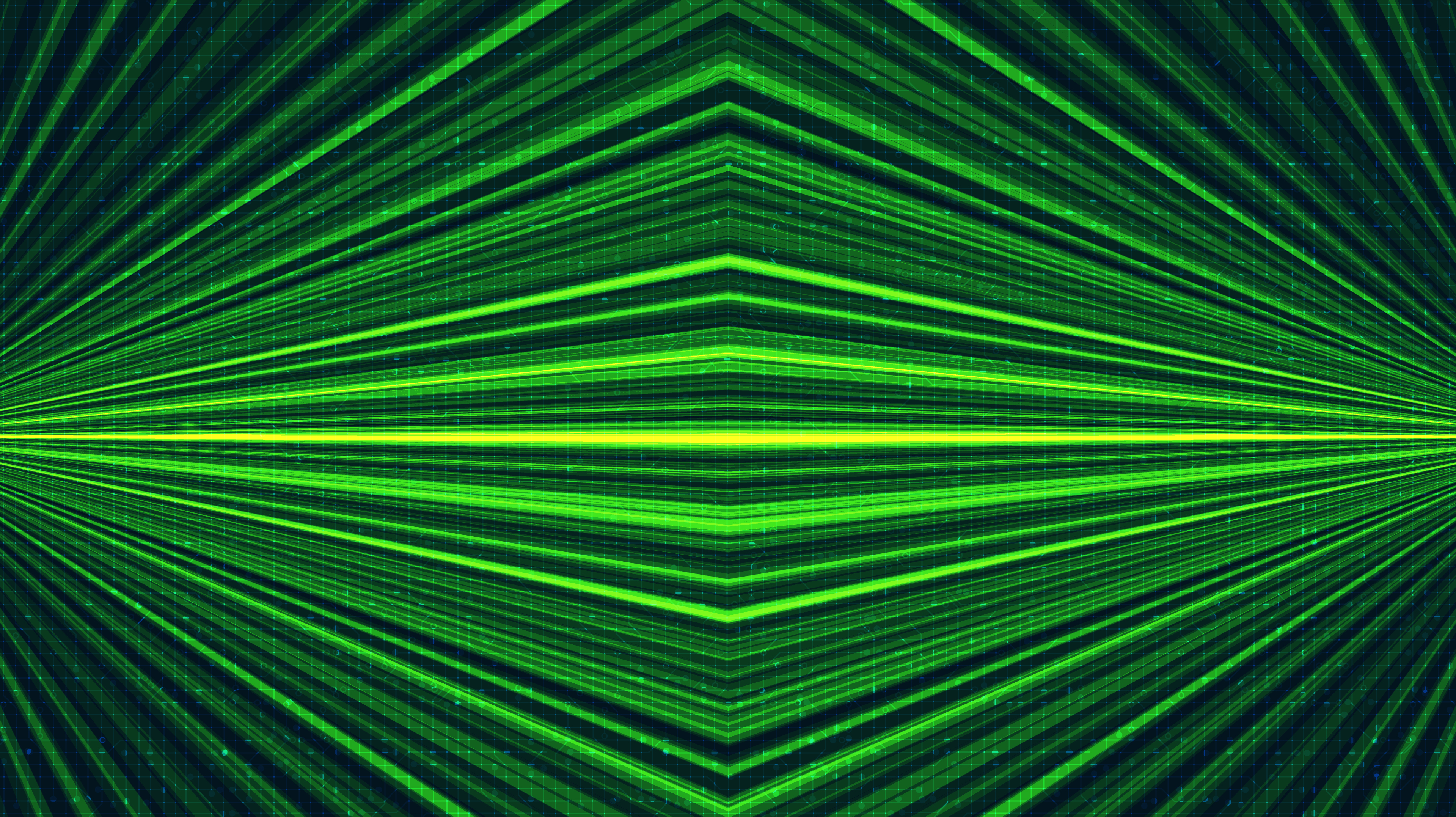 Green Laser Technology Background Digital and Connection Concept