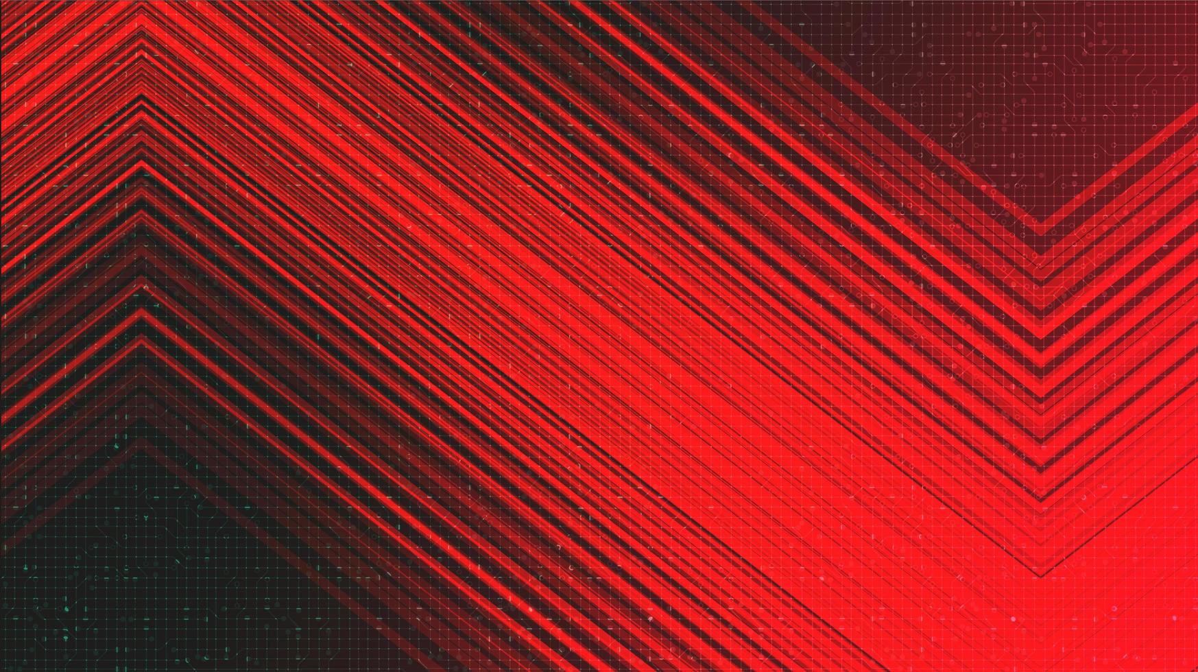 Fondo de tecnología rojo oscuro, diseño de concepto digital y de conexión, ilustración vectorial. vector