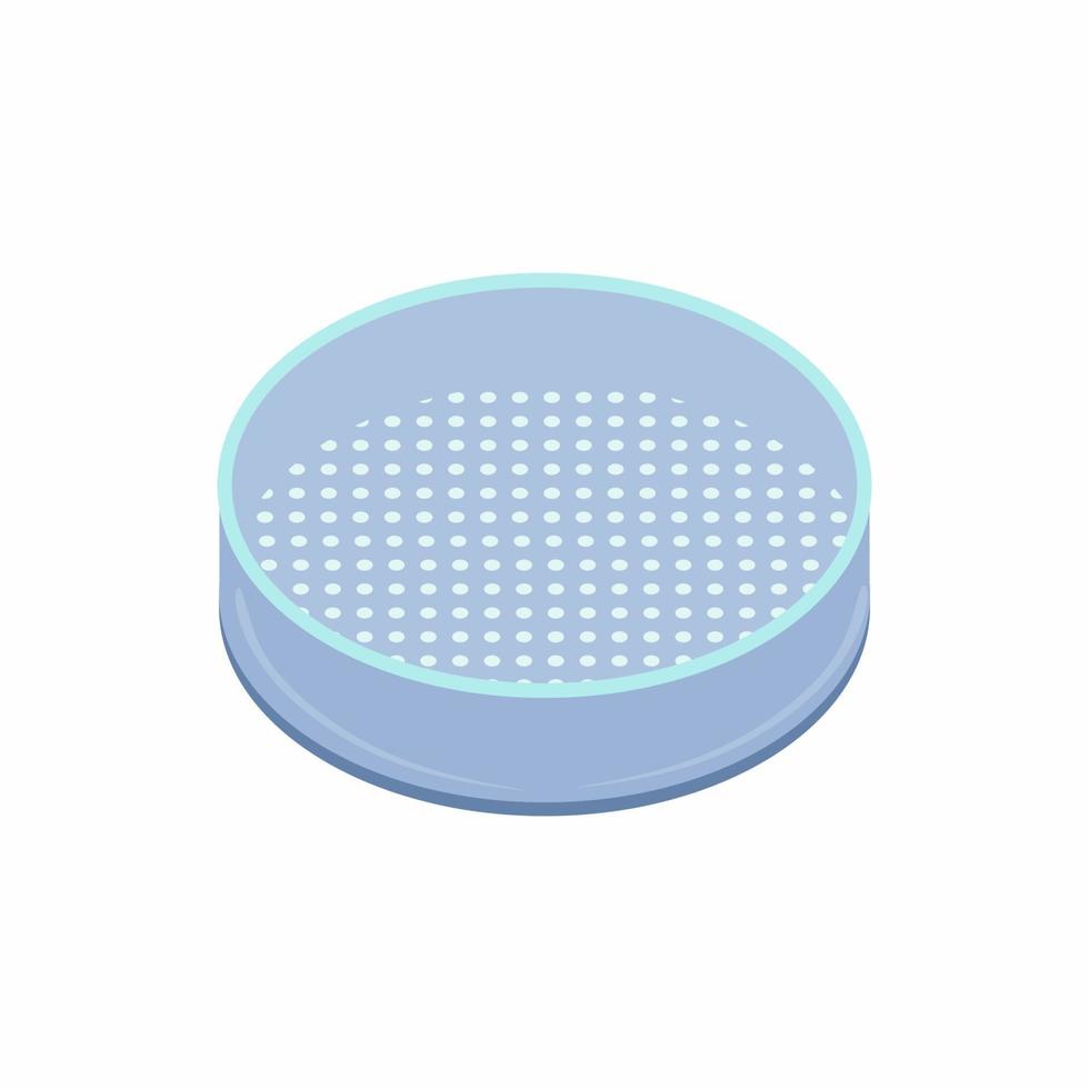 Sieve icon isolated on white background. Kitchen utensil modern flat cartoon vector concept illustration. Design element subject on the theme of cooking, baking.