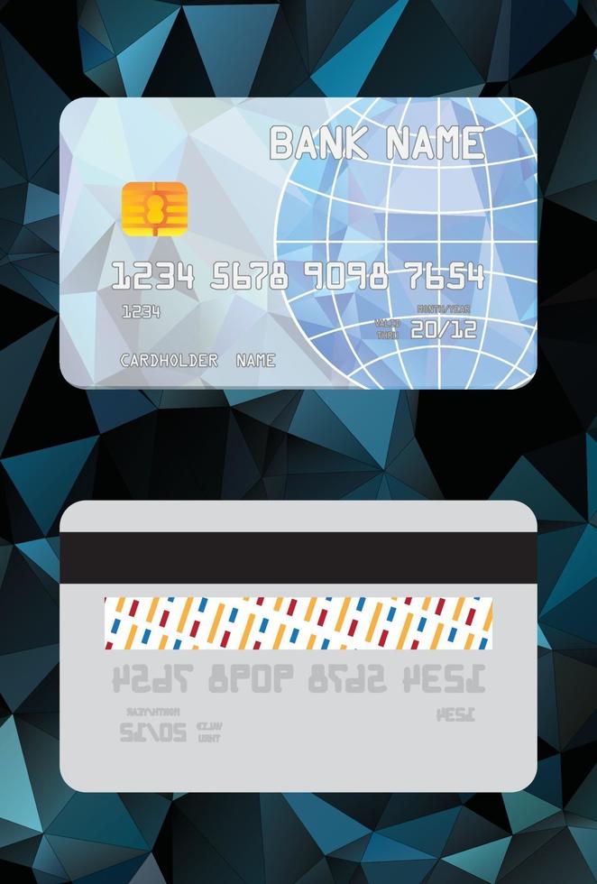 credit card template vector