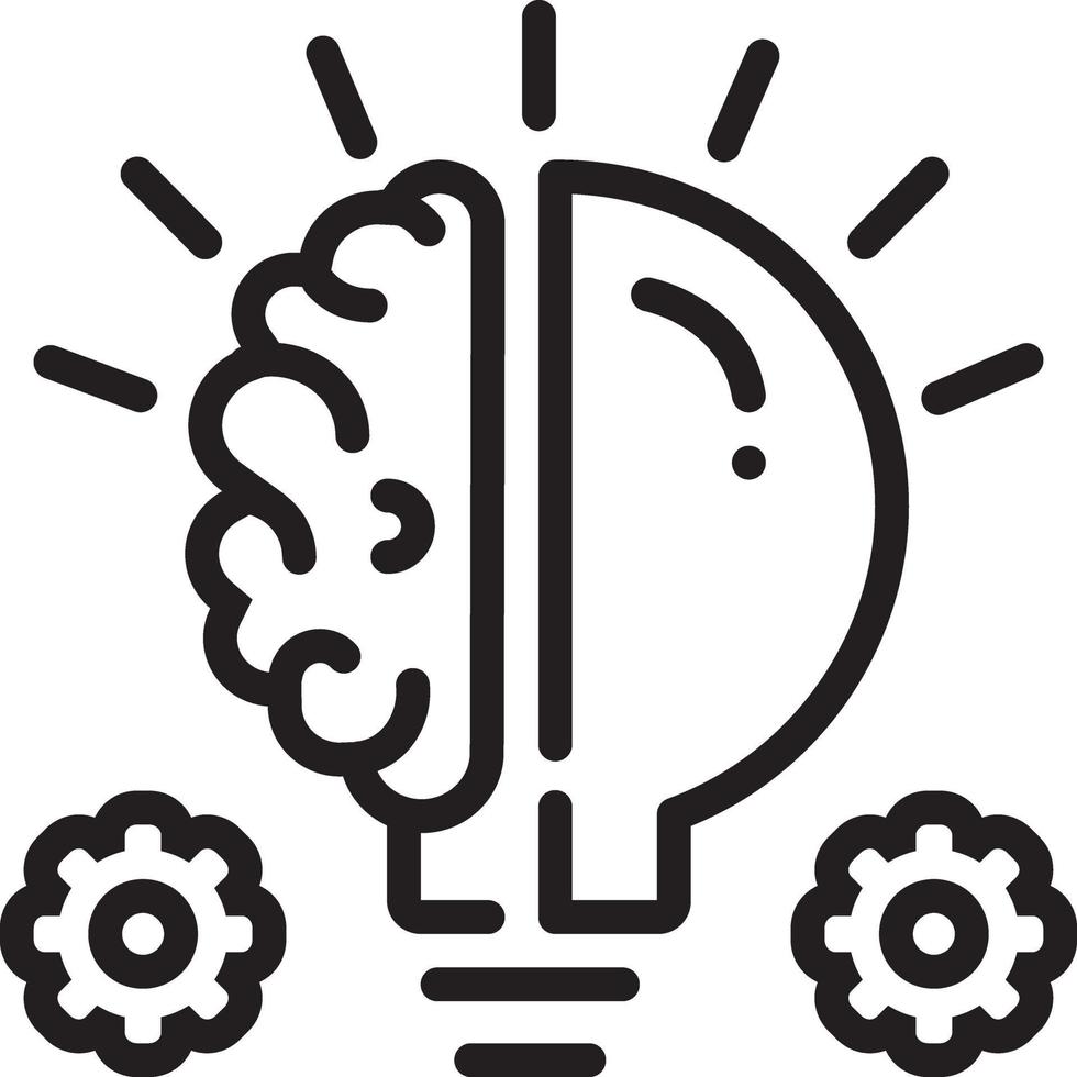 Line icon for idea vector