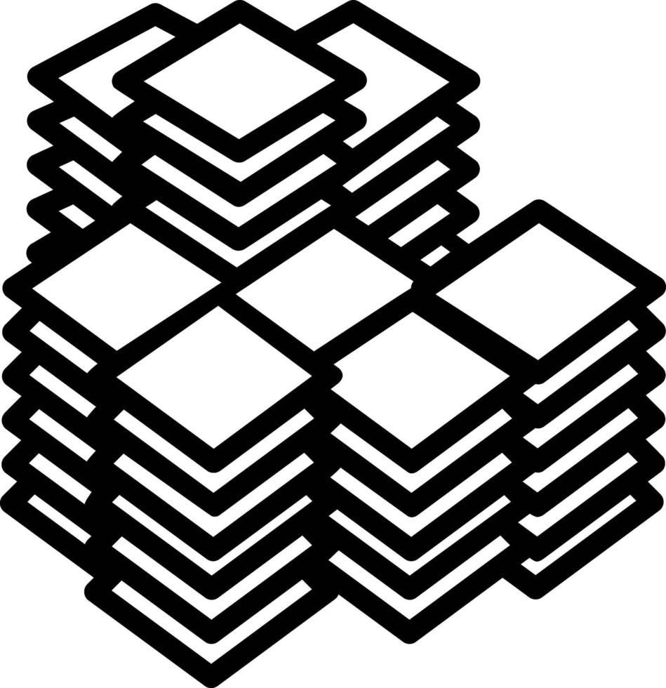 Line icon for office building vector