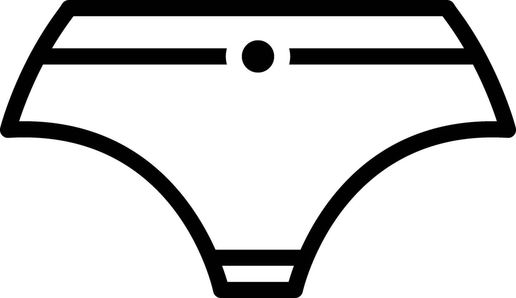 Line icon for underwear vector