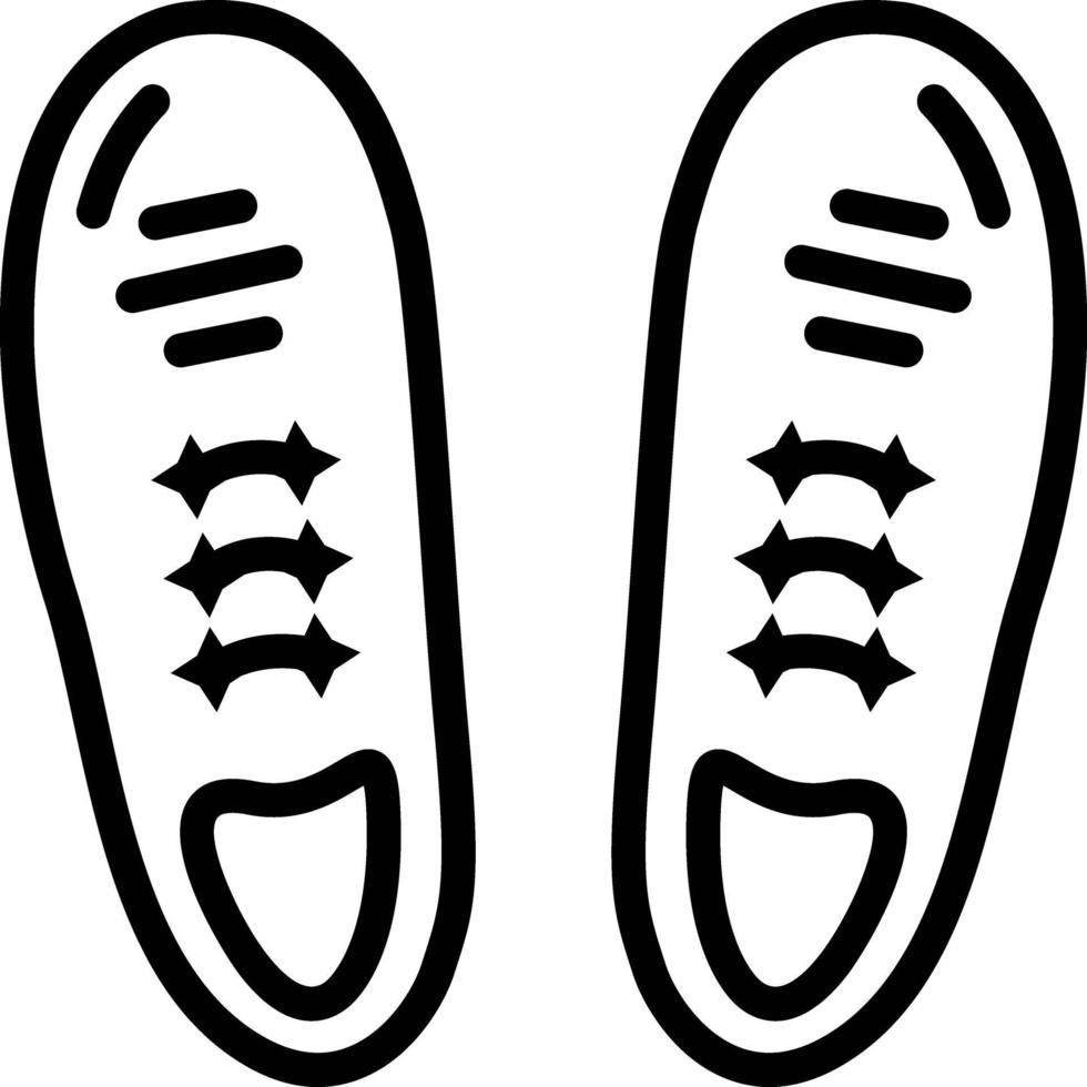 Line icon for shoes vector
