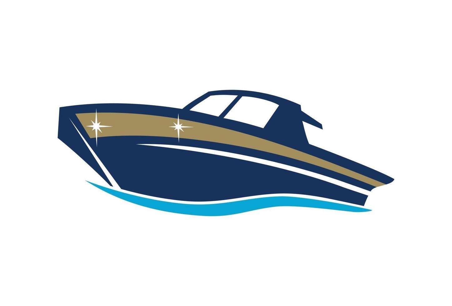 Boat design illustration vector