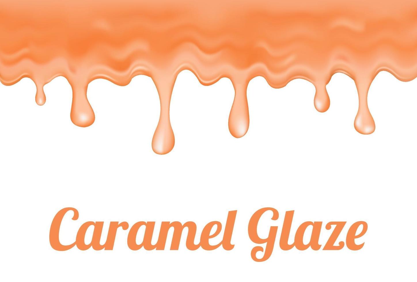 a caramel glaze vector