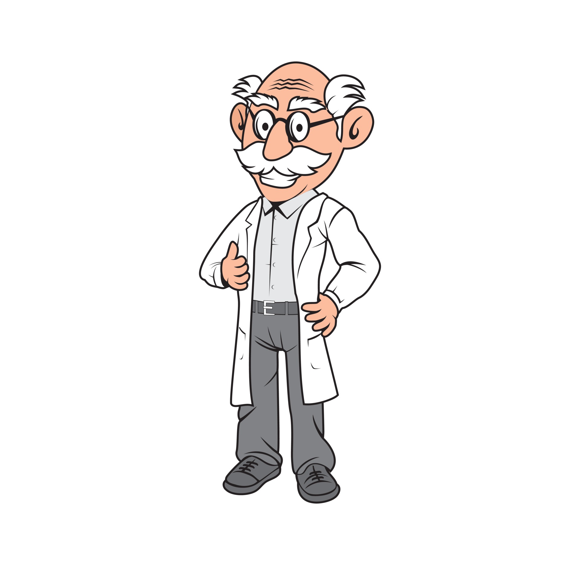Professor old man cartoon character design 2285849 Vector Art at Vecteezy