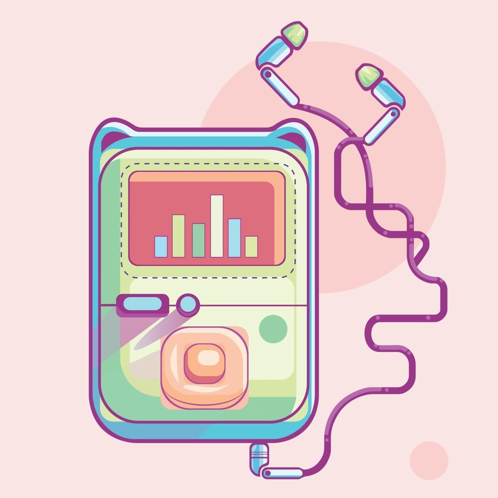 MP3 player icon vector