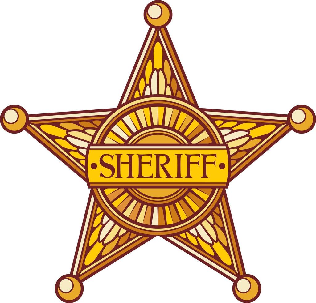 Vector sheriff star