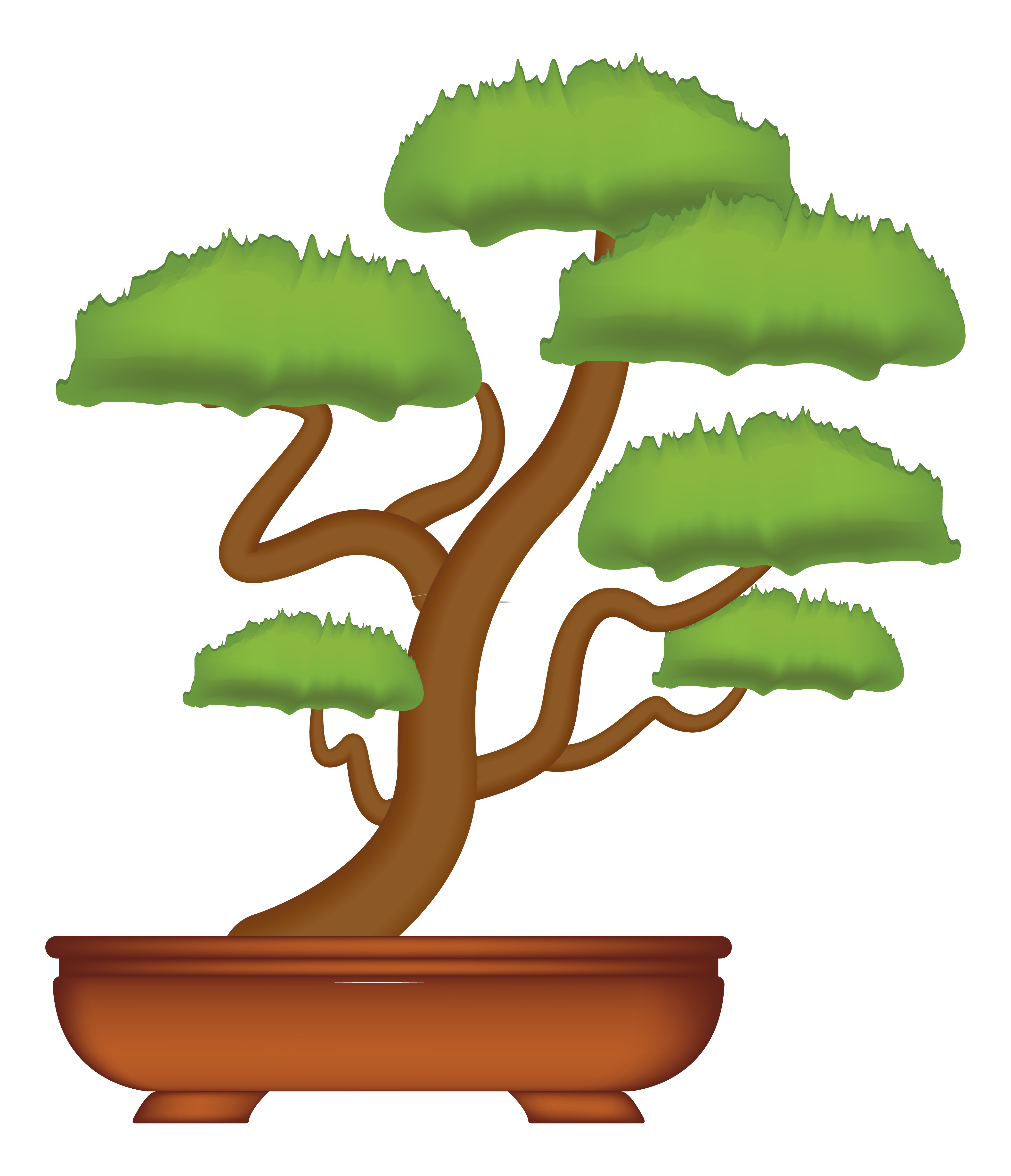 bonsai tree on a white background vector 2285971 Vector Art at Vecteezy