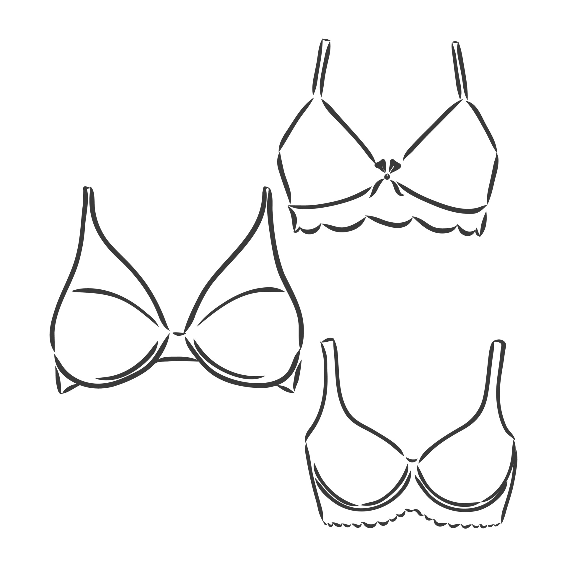 Lacy bra isolated Stock Photo